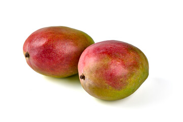 Ripe mango isolated on white. isolated on white background