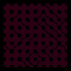 Color truchet tiling connections illustration