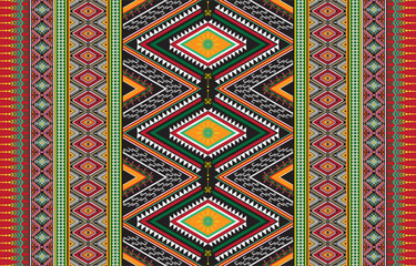 oriental ethnic seamless pattern traditional background design for carpet, wallpaper, garment, wrap, batik, cloth, embroidery illustration vector