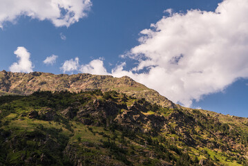 Obraz na płótnie Canvas Andorra lakes on Tristaina scenic view