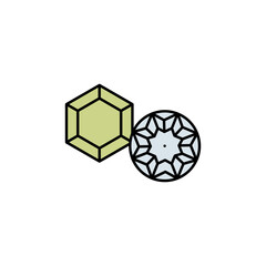 gems, diamond line icon. Elements of wedding illustration icons. Signs, symbols can be used for web, logo, mobile app, UI, UX