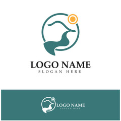 Fototapeta premium River Logo vector icon illustration design template