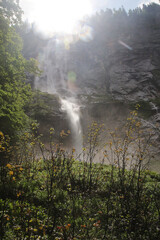 Fototapeta na wymiar Rothbachfall waterfall in the Bavarian Alps, Germany