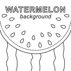 Black and white watermelon summer themed background