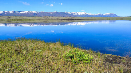 Fototapeta premium Landscape of the sea near Husavik in Iceland