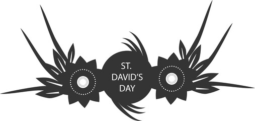 St. Davis day symbol vector