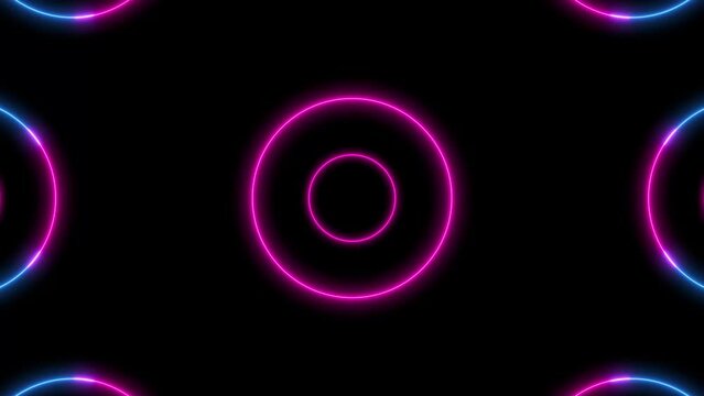 Hypnotic strobe background. Led laser neon lights flickering. Strong crazy moving shapes. Music show opener video 4k.