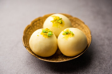 Sandesh or shondesh is a dessert, originating from the Bengal, India, created with milk and sugar