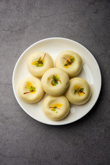 Sandesh or shondesh is a dessert, originating from the Bengal, India, created with milk and sugar