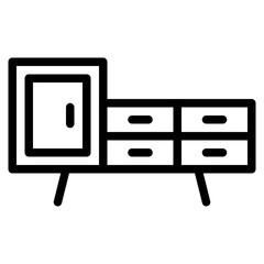 furniture vector icon for website, apps and any other project - stock vector