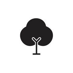 tree silhouette vector for website symbol icon presentation