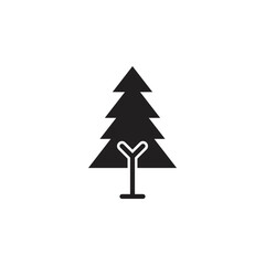 tree silhouette vector for website symbol icon presentation