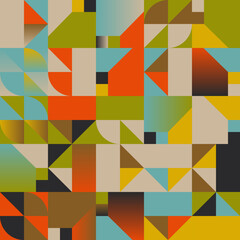 Minimal Art Graphic Pattern Design Aesthetics Made With Abstract Vector Geometric Shapes