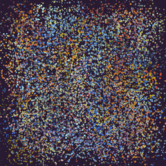 Fototapeta premium Abstract Vector Graphics Made With Generative Art Approach Using Geometric Shapes