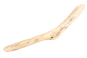 Piece of driftwood isolated on white