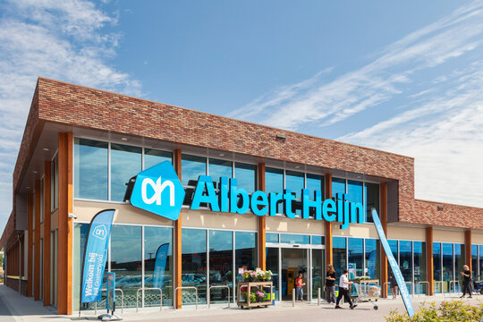 New Dutch Albert Heijn supermarket store in Almere, The Netherlands on July 14, 2022