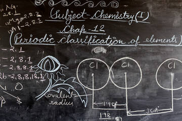 Sandipani Muni high school. Chemistry class