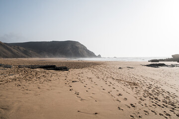 Rocky formations located near sea