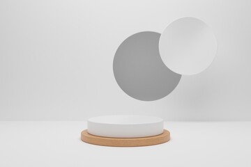 Abstract minimal scene, design for cosmetic or product display podium 3d render.	