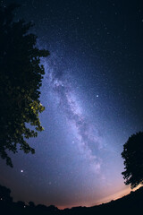 Obraz na płótnie Canvas Milky Way as seen from northern Germany. High quality photo