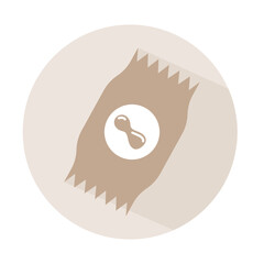 Peanut box icon, natural farm products
