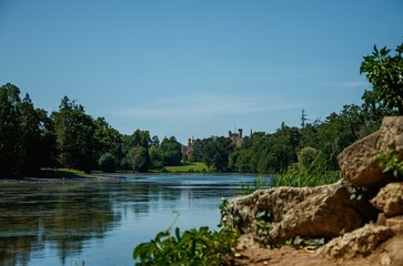 Obraz premium lake and forest