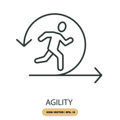 agility icons  symbol vector elements for infographic web