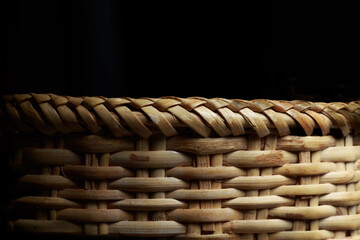 Texture of wicker basket - obrazy, fototapety, plakaty
