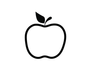 Apple icon. Vector illustration. Fruit