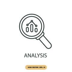 analysis icons  symbol vector elements for infographic web