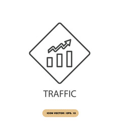 traffic icons  symbol vector elements for infographic web