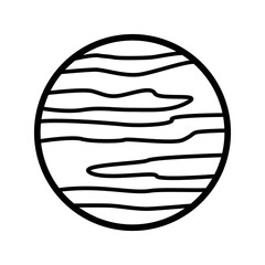 Planet icon vector design template.