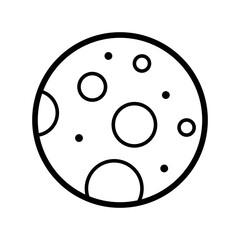Planet icon vector design template.