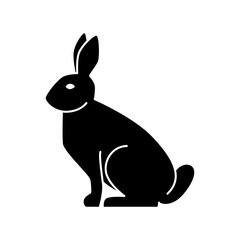 Rabbit icon vector design template.