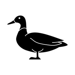 Duck icon vector design template.