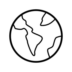 Earth icon vector design template.