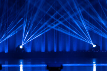 A stage full of blue light elements making a cool design Nr.2