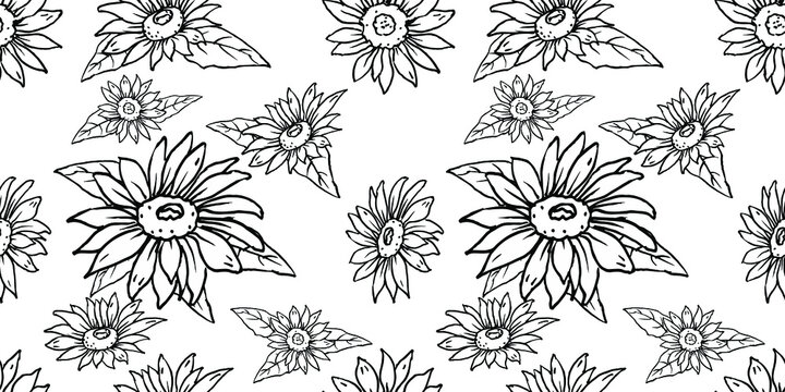 seamless floral stripes background vector for fabric decoration illustration card
