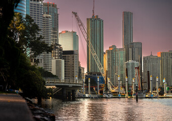 Fototapeta premium City at sunset