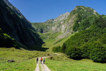 route to the port of Vénasque, Luchon, Pyrenean mountain range, France