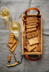 Sourdough crackers