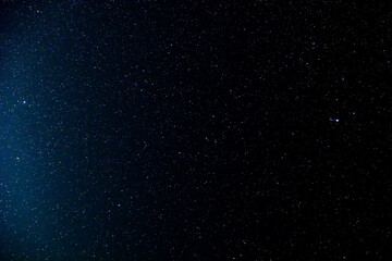 Astro photography. Night sky and shining stars. Milky Way