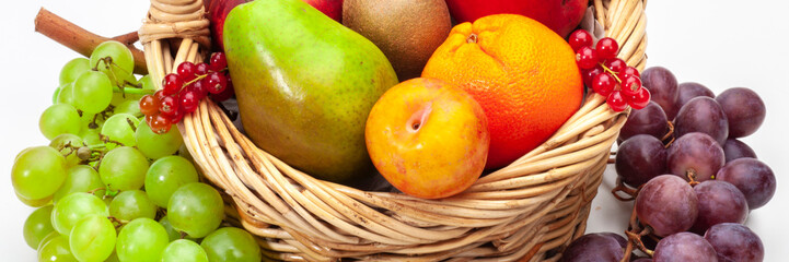 arrangement of healthy fresh fruits