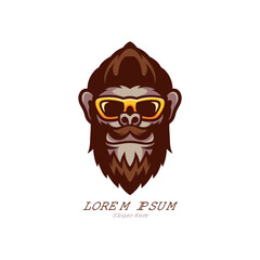 Funky Monkey Character Logo