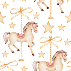 Carousel horse pattern © Victoria
