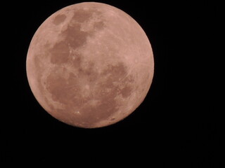 full moon over black