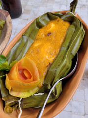 Poqueca, a type of moqueca afro indigenous cuisine typical of Brazil