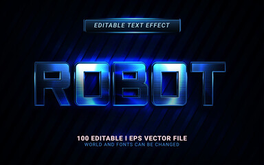 robot text effect