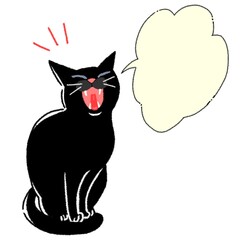 黒猫 イラスト