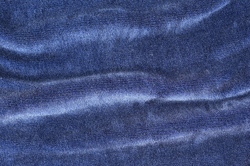 Naklejka premium Dark blue is a drape from the front